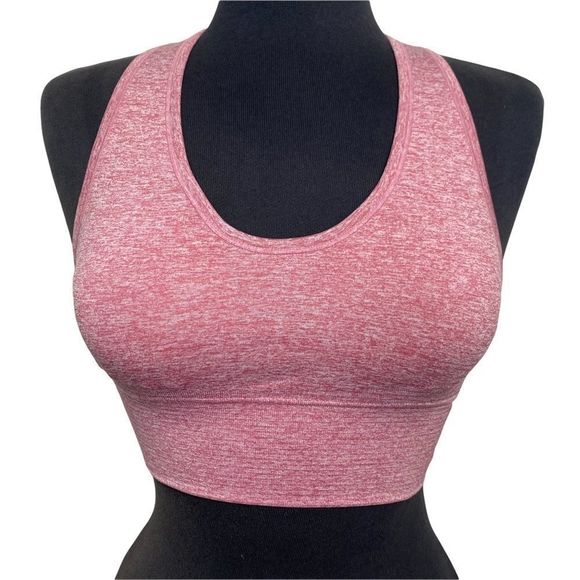 Long Line Sports Bra in Pink - Picture 1 of 6